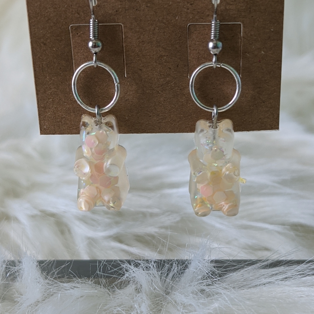 New! Clear Gummy Bear Earrings! :)